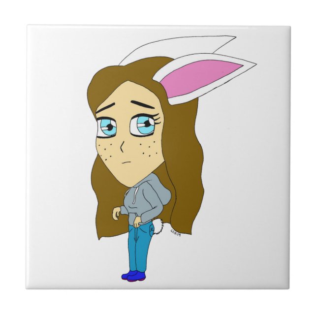 Azulejo chibi bunnygirl (Frente)