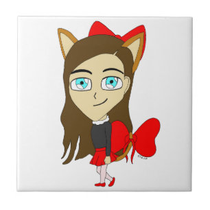 Azulejo chibi catgirl