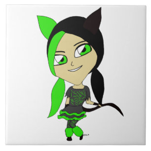 Azulejo chibi catgirl