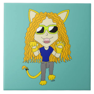 Azulejo Chibi Chica con pezuñas