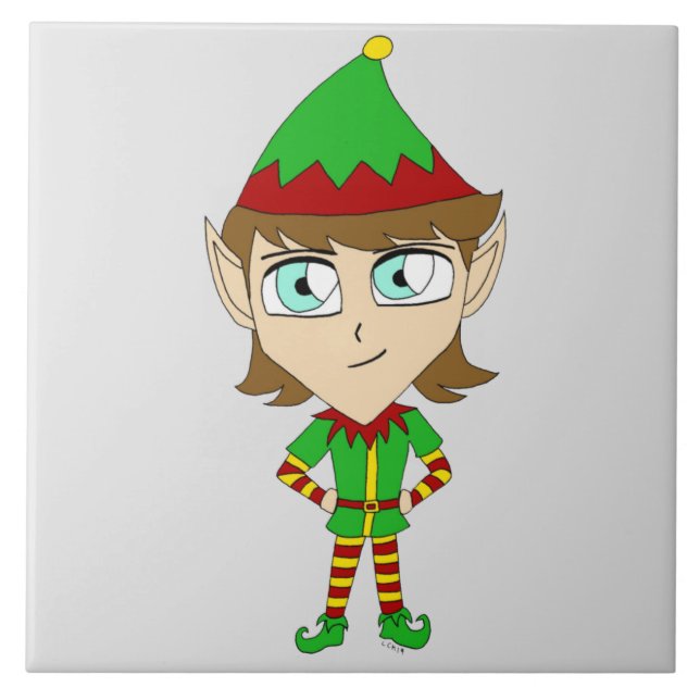 Azulejo chibi elf (Frente)