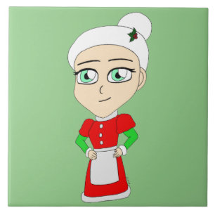 Azulejo chibi mrs claus