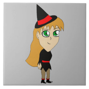 Azulejo chibi witch