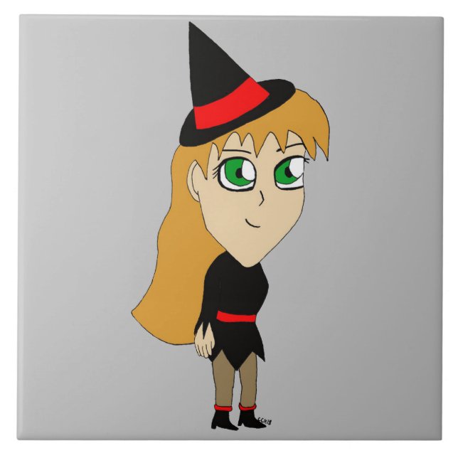 Azulejo chibi witch (Frente)