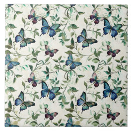 Azulejo Chic Romántico Azul Mariposas Despedida de Soltera
