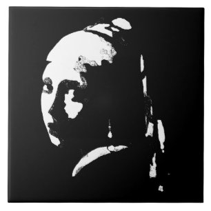 Azulejo Chica abstracto con Pearl Earring