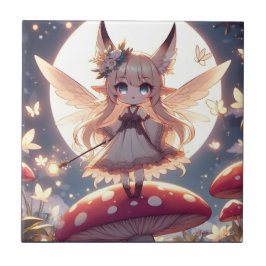 Azulejo Chica anime Pixie Hippie Moon Fairy