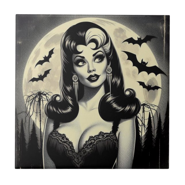 Azulejo Chica de Gótico corto (Frente)