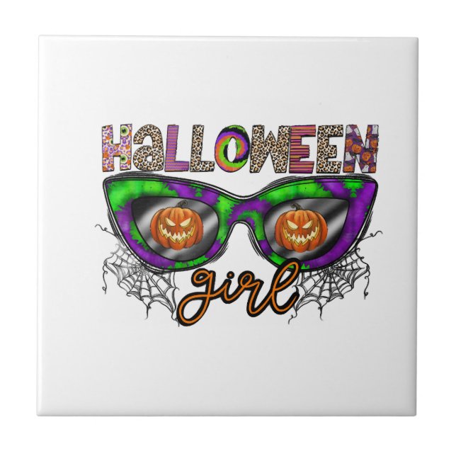 Azulejo Chica de Halloween (Frente)