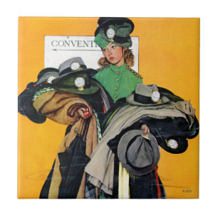 Azulejo Chica de Hatcheck