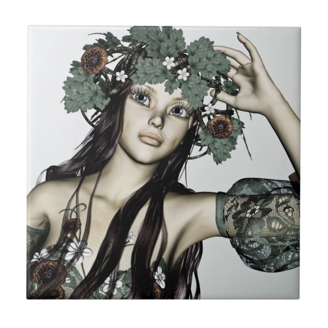 Azulejo Chica de verano (Frente)