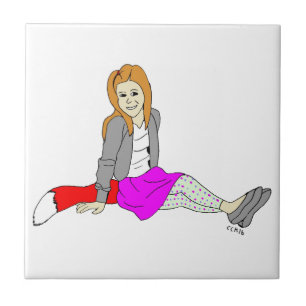 Azulejo chica foxy