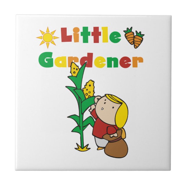 Azulejo Chica Little Gardener (Frente)