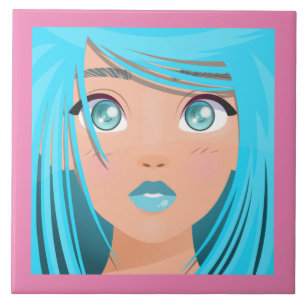 AZULEJO CHICA PERSONALIZADO ANIME