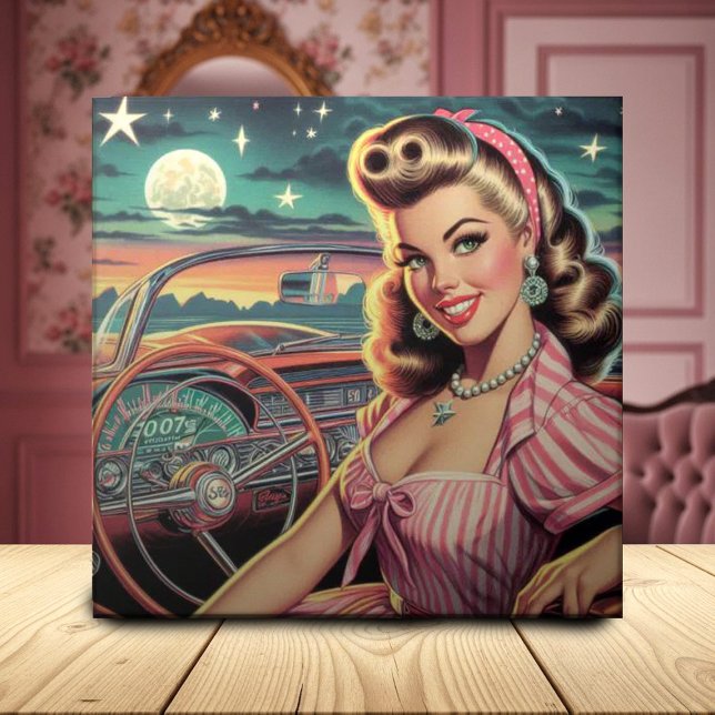 Azulejo Chica retro cutáneo (Subido por el creador)