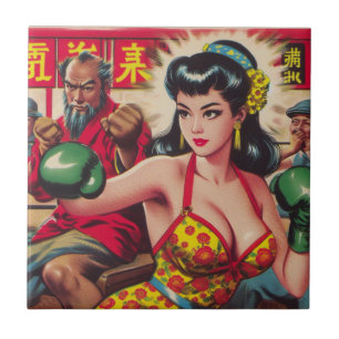 Azulejo Chica Vintage Boxe