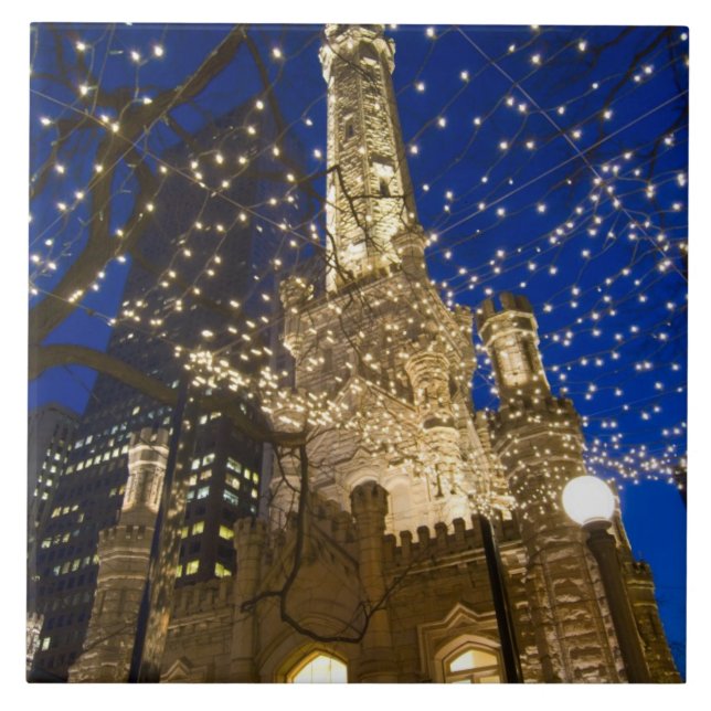 Azulejo Chicago en Navidad (Frente)