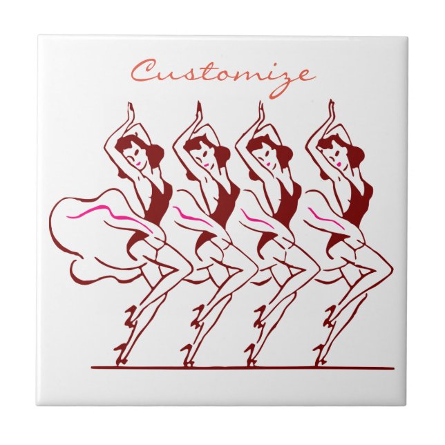 Azulejo Chicas bailarines Thunder_Cove (Frente)