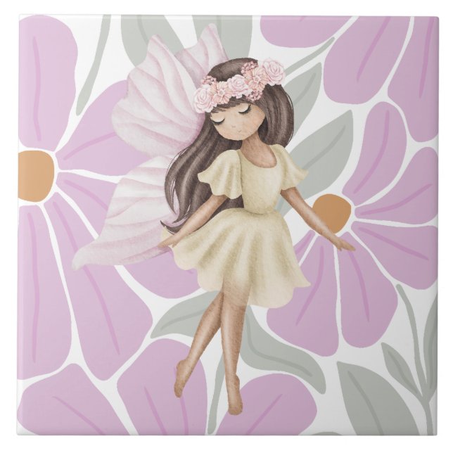 Azulejo Chicas Fairy Flowers (Frente)