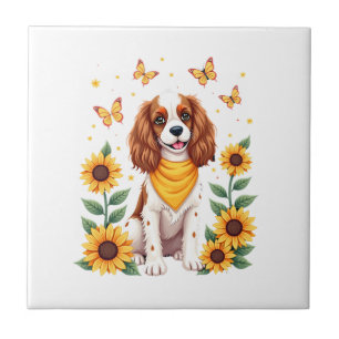 Azulejo Chicas Mujeres Mamá Cavalier King Charles Spaniel
