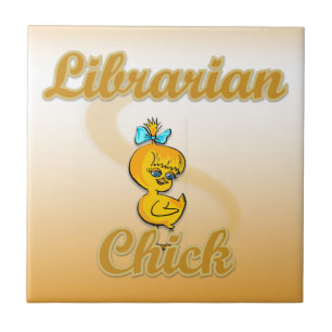 Azulejo Chick bibliotecario