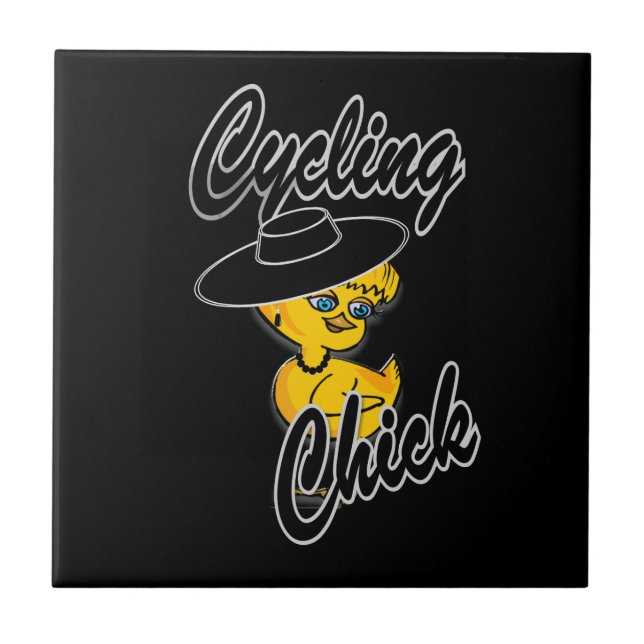 Azulejo Chick ciclista #4 (Frente)