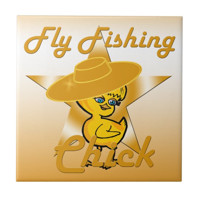 Azulejo Chick de pesca de mosca #10 (Frente)