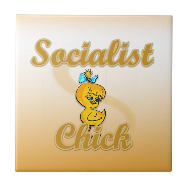 Azulejo Chick socialista (Frente)