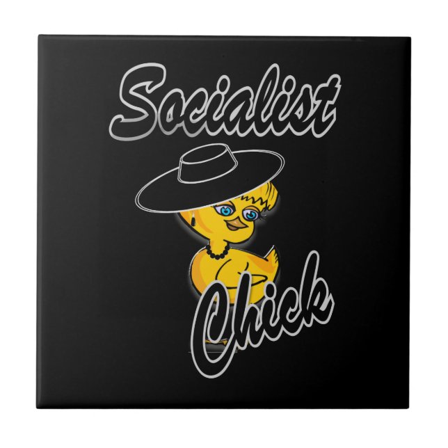 Azulejo Chick socialista #4 (Frente)
