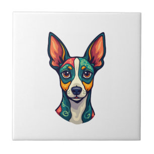 Azulejo Chihuahua  Pintura Abstracta  Color  Perro Lindo (