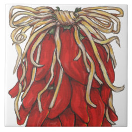 Azulejo Chili Ristra Top Tile House #s