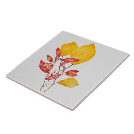 Azulejo Chili y Turmérica en una tela cerámica