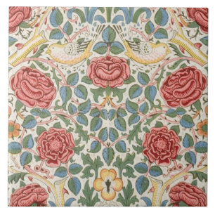Azulejo Chimenea cerámica William Morris diseños 016