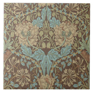 Azulejo Chimenea cerámica William Morris diseños 02