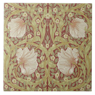 Azulejo Chimenea cerámica William Morris diseños 03