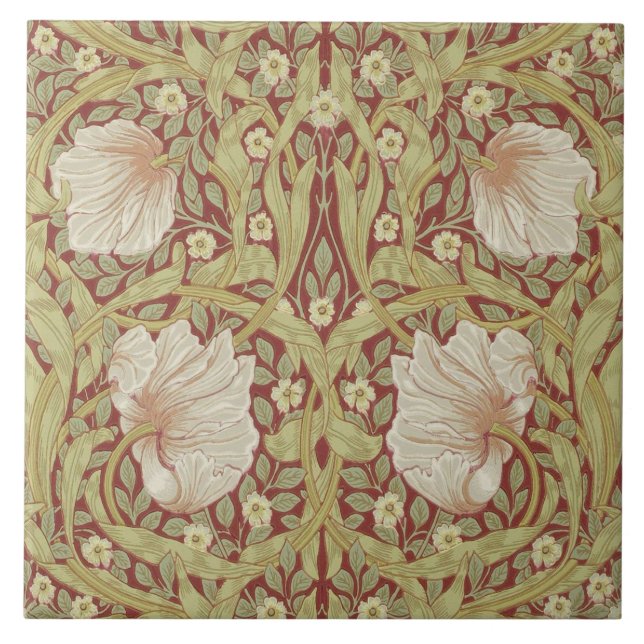 Azulejo Chimenea cerámica William Morris diseños 03 (Frente)