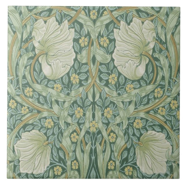 Azulejo Chimenea cerámica William Morris diseños 05 (Frente)