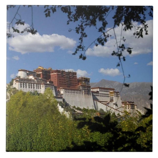 Azulejo China, Tíbet, Lhasa, Palacio de Potala (Frente)