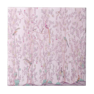 Azulejo Chinoiserie rosa