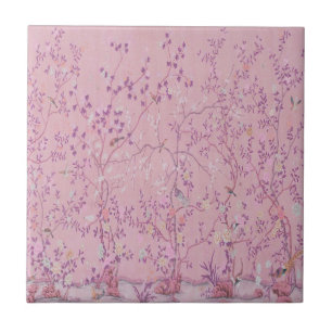 Azulejo Chinoiserie rosa