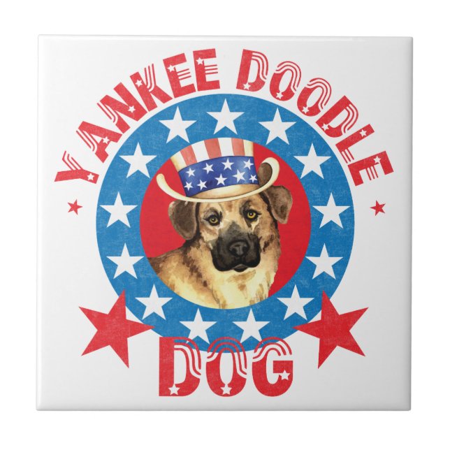 Azulejo Chinook patriótico (Frente)