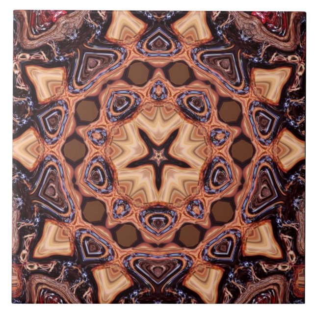 Azulejo Chip Choc Mandala Geometría Tile Cerámico (Frente)