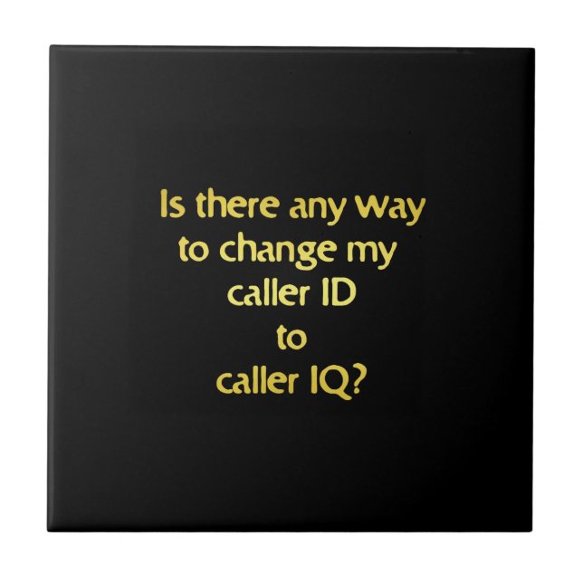 Azulejo Chiste divertido cambiando ID a CI (Frente)