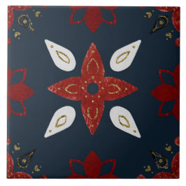 Azulejo Christmas Folk Nordic Art