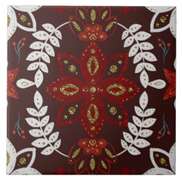 Azulejo Christmas Folk Nordic Art