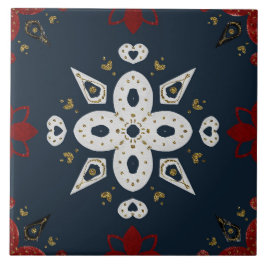 Azulejo Christmas Folk Nordic Art