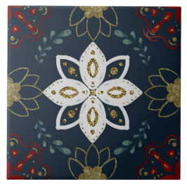 Azulejo Christmas Folk Nordic Art