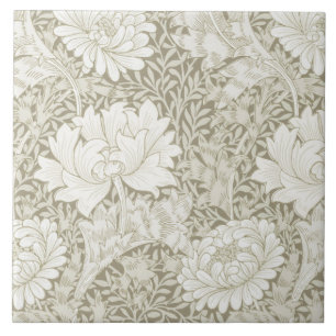 Azulejo Chrysanthemum Ivory, William Morris