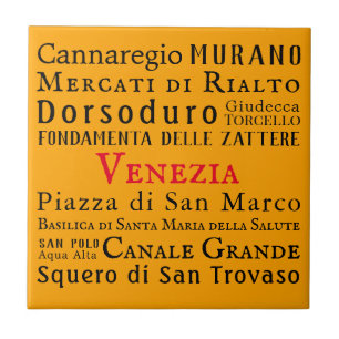 Azulejo ¡Ciao Venezia!
