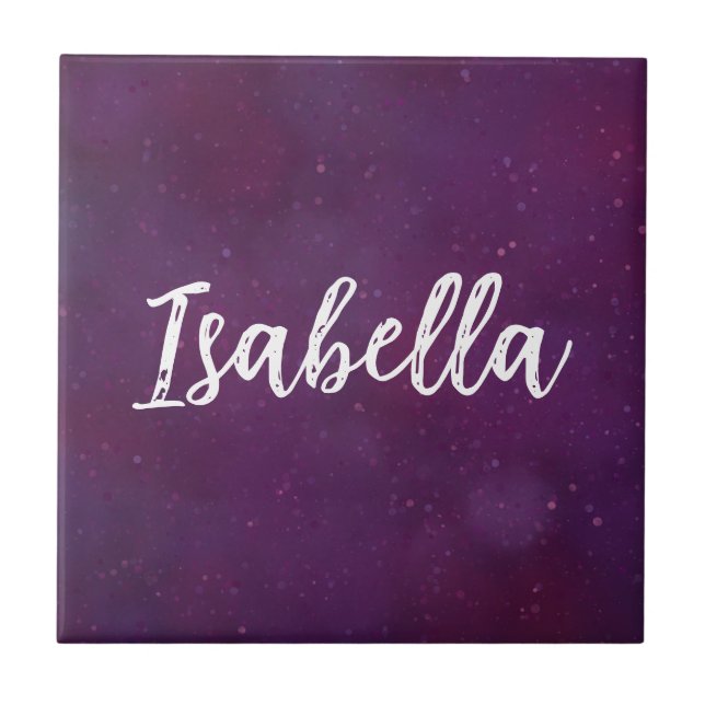 Azulejo Cielo de estrella morada (Frente)